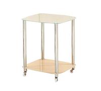 MEVZHH Trolleys,Movable Hand Trucks Household Servicart Stainless Steel Storage Cart, Trolley with 4 Rolliwheels for Beauty Salon Spa, Quipment Instrument Tool Shelf/B/2 Tiers/a/2 Tiers