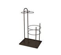 MEVZHH Umbrella Stands,Indoor, Umbrella Stand-Home Hotel Foyer Lobby Umbrella Stand Wrought Iron Floor Umbrella Bucket Umbrella Stand Indoor Tall/Coffee Color