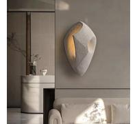 MEVZHH Wabi-Sabi Cement Wallp Lightifixture Industrial Concrete Wall Light G4 Warm Light Bedside Wall Sconce for Corridor Bedroom/a/L