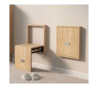 MEVZHH Wall Mounted Foldishoe Changistool Wood Foldable Bathroom Seat Entryway Liviroom Automatic Retractable Off Natural Finish/Original Wood Color