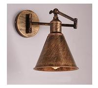 MEVZHH Wall Sconces Foldiretro Rocker Arm Bedroom Bedsidep Iron Art Liviroom Study Readiswiarm Adjustable Wall Mount/H-Ant Color