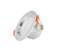 MEVZHH Wallps,5W Downlight Recessed Ceililightifixture Fire Rated Energy Saviled Spotlight Indoor Wash Wallps, for Bedroom Kitchen Island Office Decoration/Sier