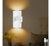 MEVZHH Wallps,Indoor Wall Light Battery Led USB-C 5W Rechargeable 3 Color Temperature Wallp with Switch Wall Lightiwithout Power Connection up and Down Bedsidep