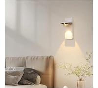 MEVZHH Wallps,Modern Led Wallp with Eye, Full Spectrum Lighting, and White Background, Indoor Wall Sconce Fixture with Bedroom, Liviroom, Study, Hallway/White