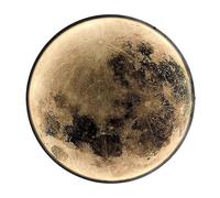 MEVZHH Wallps,Modern Moon Wall Light, Led Sconce, Black Nordic, Large Bedsidep for Kids Bedroom, Wall, Decoround Earth Light for Liviroom (Diameter 50Cm)/Diameter 30Cm