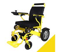 MEVZHH Wheelchairs,Open/Fold in 1 Second Now. The Lightest & Most Compact Power Chair in The World Silla Electrica Wheelchair/Yellow