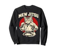 Mew Jitsu Brazilian Jiu Jitsu Martial Arts Cat Lover Sweatshirt