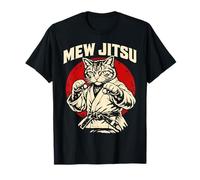 Mew Jitsu Brazilian Jiu Jitsu Martial Arts Cat Lover T-Shirt