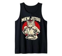 Mew Jitsu Brazilian Jiu Jitsu Martial Arts Cat Lover Tank Top