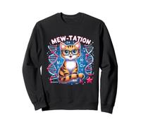 Mew-tation Funny Cat Science DNA Cells Biology Teacher Sweatshirt