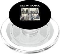 Mew York City Black Funny Cat Lover Internet Meme Graphic PopSockets PopGrip for MagSafe