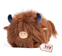 Mewaii 16'' Soft Highland Cow Plush Pillow - Adorable Cuddle Plush Toy, Squishy Stuffed Animal for Kids, Adults, and Plushie Lovers, Perfect for Hugging and Relaxing