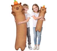 Mewaii 20in Long Plush Capybara Body Pillow, Cute Capybara Stuffed Animals Soft Plushies, Squishy Big Cuddle Pillow Toys Gift for Girls