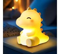 Mewaii Huggwaii Squishy Dinosaur Night Light for Kids, 4 White Noise Dimmable Silicone Kids Night Light, Long Battery Life Rechargeable Dinosaur Lamp,Toddler Nightlight,Boys & Baby Gifts Room Decor