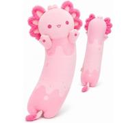 Mewaii Long Cat Plush Pillows Stuffed Animals Squishy Pillows - Plushie Cute Kitty Sleeping Hugging Plush Pillow Soft Toys for Kids(Pink), 28inch/70cm