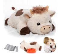 Mewaii Weighted Cow Plush - 23 inch Cute & Soft Weighted Stuffed Animal 5.0 Lbs Pillow for Anxiety Relief and Calming Companion for Kids, Girls & Women (5.0Lbs)