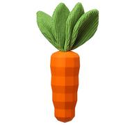 MewaJump Dog Squeaky Chew Toy for Aggressive Chewers, Indestructible Rubber Carrot Dog Toys for Training and Cleaning, Interactive Tough Interactive Tough for Puppy Medium Large Dogs