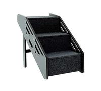 MEWANG Wooden Pet Stairs Portable 3 Levels Dog Steps Removable Pet Ladder Up to 110 Pounds