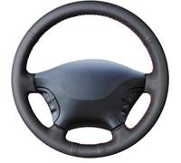 MEWANT Customized Hand Stitch Black Artificial Leather with black Thread Car Steering Wheel Cover for Mercedes Benz W639 Viano 2006-2011 / Vito 2010-2015 / for Volkswagen VW Crafter 2006-2016
