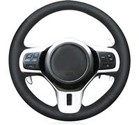 MEWANT Customized Steering Wheel Cover for Mitsubishi Lancer Evolution 10 X Made Of Black Artificial Leather&Carbon Fiber