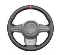 MEWANT DIY Hand Stitch Steering Wheel Cover Black Faux Leather for Toyota Yaris GR 2020-2022 Car Interior Accessories