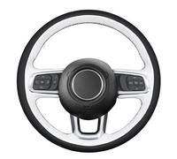 MEWANT Hand Sewn 3D Style Steering Wheel Cover Wrap for Jeep Gladiator (JT) 2020-2024 / Wrangler (JL) 2019-2024 / Wrangler Unlimited 2018-2023