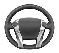 MEWANT Hand Sewn 3D Style Steering Wheel Cover Wrap for Toyota Prius 30(XW30) 2009-2015 / Prius C(US) 2012-2017 / Prius V(US) 2012-2017 / Aqua 2014-2015