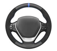 MEWANT Hand Stitch Faux Leather Woven Embossed Athsuede Steering Wheel Cover for BMW 2Series F22 F23 F30 F34 F32 F33 F36
