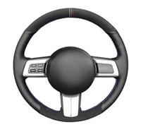 MEWANT Hand-Stitched Artificial Leather Steering Wheel Cover Wrap for Mazda MX-5 Miata 2006-2015 RX-8 2009-2011 CX-7 2007-2009