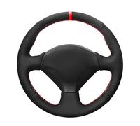 MEWANT Hand-Stitched Black Suede Car Steering Wheel Cover Wrap for Honda S2000 2000 2001 2002 2003 2004 2005 2006 2007 2008 Civic Si 2002 2003 2004 Acura RSX Type-S 2005