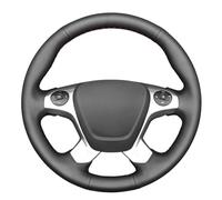 MEWANT Hand Stitched Car Steering Wheel Cover for Ford Transit Custom Version Made of Artifical Leather