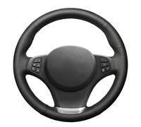 MEWANT Handsewing Customized Black Artificial Leather Car Steering Wheel Cover for X3 E83 2003-2010 X5 E53 2003-2006