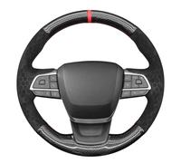 MEWANT Steering Wheel Cover Compatible with Toyota Highlander 2020-2024 / Grand Highlander 2024 / Sienna 2021-2024 Black Carbon Fiber & Suede Hive Embossed Hand-Stitched Steering Wheel Wrap