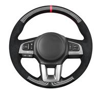MEWANT Steering Wheel Cover for Subaru Legacy Outback XV Crosstrek Forester Made of PU Carbon Fiber Embossed Athsuede