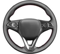 MEWANT Steering Wheel Cover for Vauxhall Astra (K) / Corsa (E) / Crossland X/Grandland X/Insignia (CT) B/Karl/Zafira (C) Hand-Stitched Artificial Leather Steering Wheel Wrap