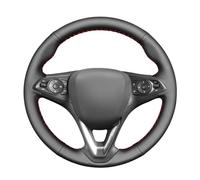 MEWANT Steering Wheel Cover Hand-Sewing Genuine Leather Steering Wheel Wrap for Vauxhall Astra (K) / Corsa (E) / Crossland X/Grandland X/Insignia (CT) B/Karl/Zafira (C)
