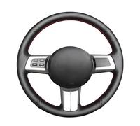 MEWANT Steering Wheel Wrap for Mazda MX-5 Miata 2006-2015 RX-8 2009-2011 CX-7 2007-2009 DIY Hand Sewing Black Artificial Leather