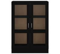 Mewmewcat Glass Door Cabinet, 82.5x30.5x115 cm, Black