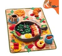 Mewoo Dog Snuffle Mat - Interactive, Western-Themed, Multi-Functional Dog Mat for Mental Stimulation, Training, Health, Exercise - Medium Size, All Breed Sizes, Unisex