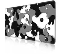 MEWOOCUE Mouse Pad Cow Pattern Keyboards Mousepads XXL Black & White Gaming Mouse Pad - Gamer Mouse Pad - Black & White Gaming Desk Mat - 31.5" x 16" Thick Extended XXL Gaming Mouse Pad (Cow Spots)