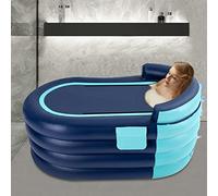 MewowColo Inflatable Bathtub, Foldable Bathtub, Pop Up Bath for Swimming Pool, Shower Stall, Hotel (Blue)