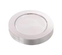 MewowColo Plates Set, 410 Stainless Steel Round Dinner Plates, 24pcs Reusable Christmas Serving Platters for Birthday Party, Daily Life, Thanksgiving (Silver)