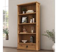 Mews Corona 1 Drawer Dvd Bookcase Rack Mexican Solid Pine