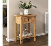 Mews Corona Console Table 1 Drawer Mexican Solid Pine Hall End