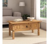 Mews Corona Pine Coffee Table 1 Drawer Solid Wood Occasional Table