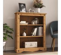 Mews Corona Small Pine Bookcase 3 Book Shelves Mexican Solid Wood