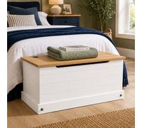 Mews Corona Storage Chest Bedding Toy Box Coffee White Traditional Mexican Pine Solid Wood