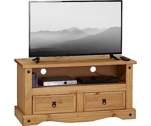 Mews Corona TV Stand 2 Drawer Flat Screen Unit Mexican Solid Pine