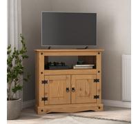 Mews Corona Tv Stand Corner 2 Door Television Cabinet Mexican Pine Solid