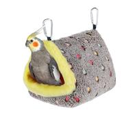 MEWTOGO Medium Warm Bird Nest House - Cozy Bird Bed for Cage with Mat, Hanging Hammock Shed Hideaway Hut for Budgerigar Monk Parakeet Rose-Ringed Parakeet Plain Parakeet Sun Conure Cockatiel
